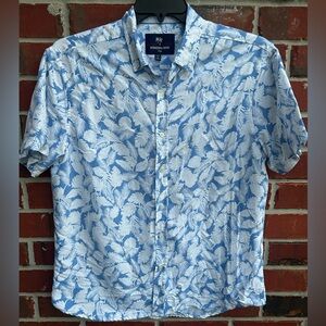 International Report Tropical Collection SS Button Up Hawaiian Shirt Z7